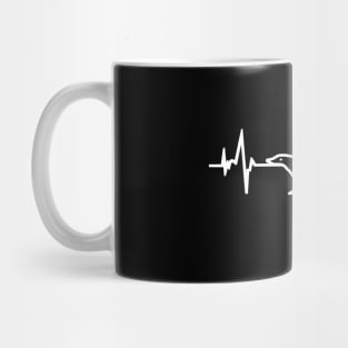 Skunk heartbeat animal ECG design lover Mug